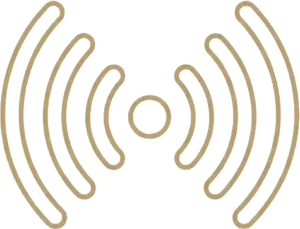 Wireless signal waves icon representing long-range connectivity for self-powered switches.