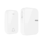 X-Lazy QX-008 Kinetic Self-Powered Wireless Doorbell Kit (Battery-Free, IP44 Waterproof Outdoor)