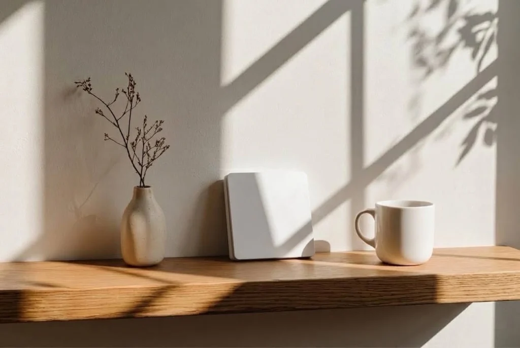 Xlazy QX-305FS white self-powered kinetic wireless light switch, IP44 waterproof and battery-free design for modern home interior.