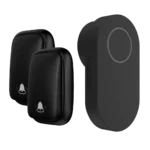X-Lazy QX-002J9 Kinetic Self-Powered Wireless Doorbell and Caregiver Pager Kit (Battery-Free, Long Range, IP44 Waterproof)⁠