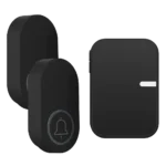 X-Lazy QX-009J8 Kinetic Self-Powered Wireless Doorbell and Caregiver Pager Kit (Battery-Free, Long Range, IP44 Waterproof)⁠