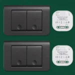 X-Lazy QX-309FS Kinetic Rocker Wireless Light Switch and Receiver Kit (305JS Controller, Battery-Free)⁠